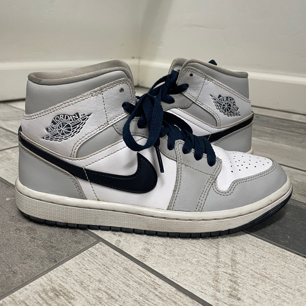 Jordan Kids Sneakers in White, Gray, and Black